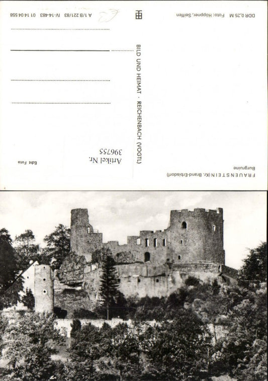 396755,Frauenstein Burgruine Ruine pub VEB