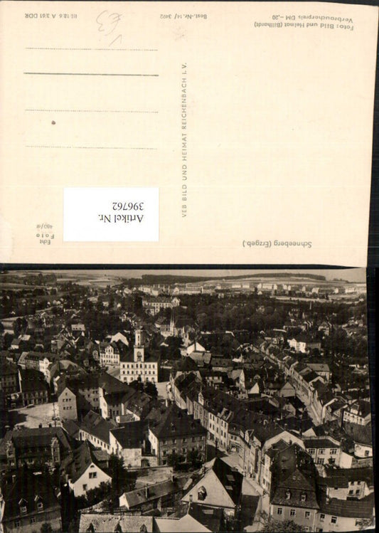 396762,Schneeberg im Erzgebirge Teilansicht pub VEB
