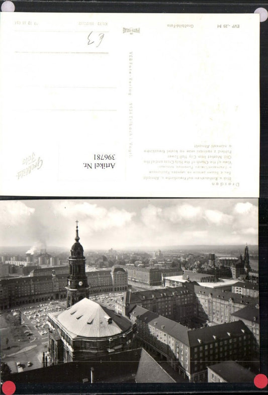 396781,Dresden Blick v. Rathausturm auf Kreuzkirche u. Altmarkt