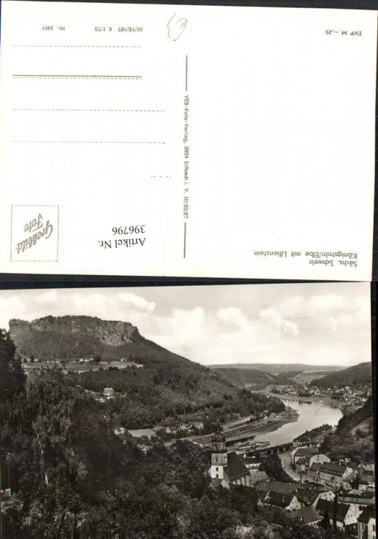 396796,Königstein an d. Elbe Totale m. Lilienstein