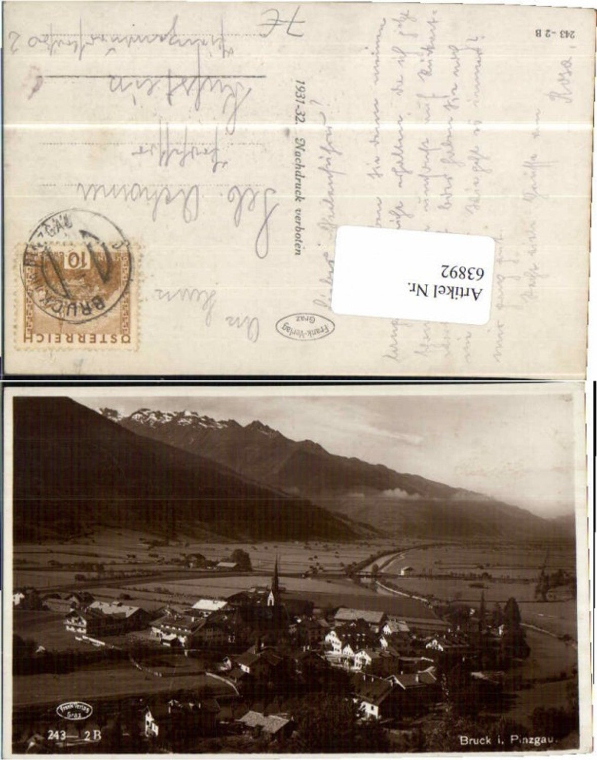 63892,Bruck im Pinzgau 1931