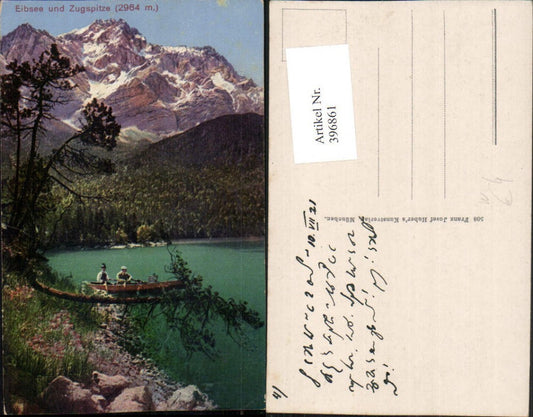 396861,Eibsee See b. Grainau m. Zugspitze Bergkulisse