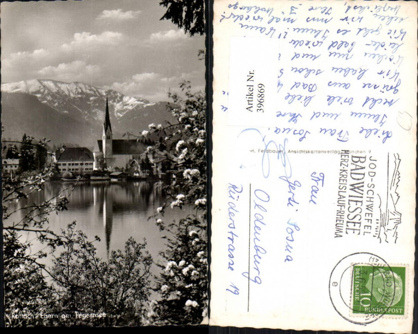396869,Rottach-Egern am Tegernsee Kirche Bergkulisse