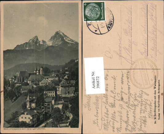 396872,Berchtesgaden Totale m. Watzmann Bergkulisse