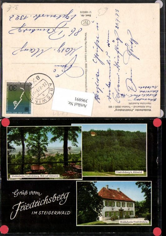 396891,Friedrichsberg im Steigerwald Waldschenke Terrasse Mehrbildkarte