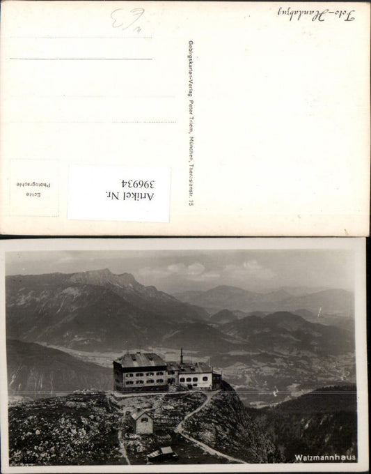 396934,Watzmannhaus Berghütte b. Ramsau Bergkulisse