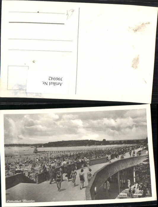 396942,Berlin Strandbad Wannsee Strandleben Brücke