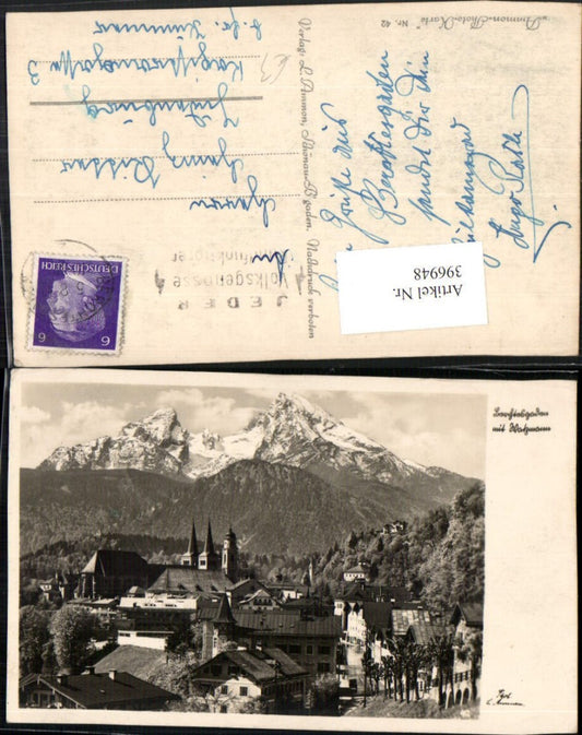 396948,Berchtesgaden Totale m. Watzmann Bergkulisse