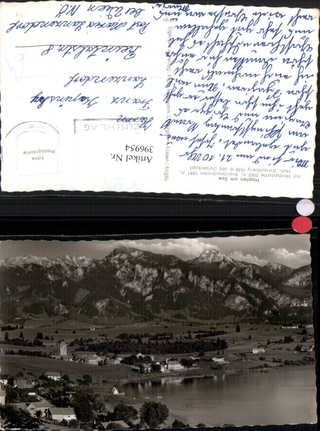 396954,Hopfen am See Totale m. Hochplatte Branderschrofen Bergkulisse