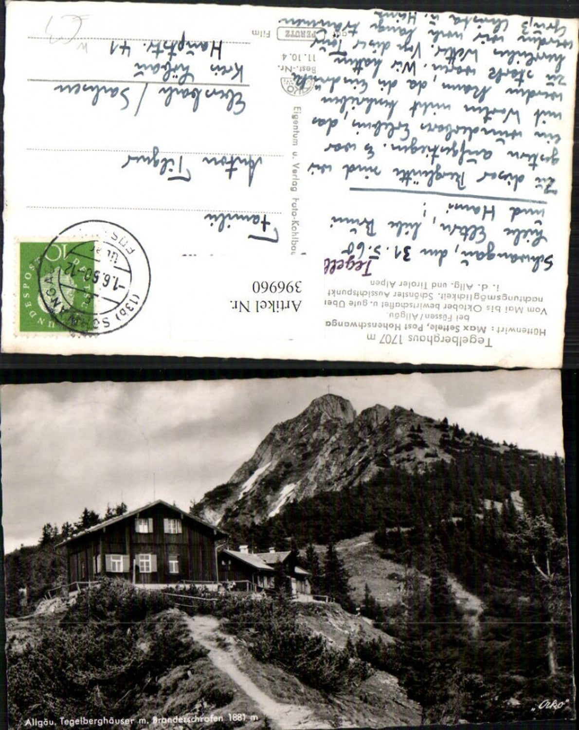 396960,Allgäu Tegelberghäuser m. Branderschrofen b. Füssen Bergkulisse