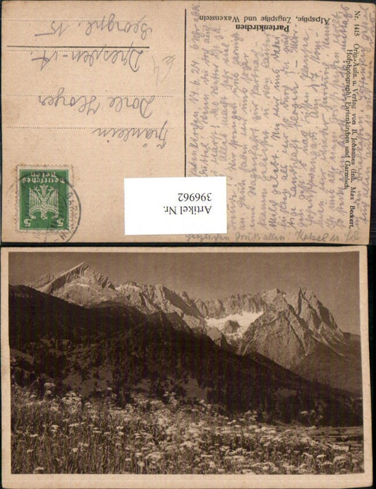 396962,Partenkirchen Alpspitze Zugspitze u. Waxenstein Bergkulisse