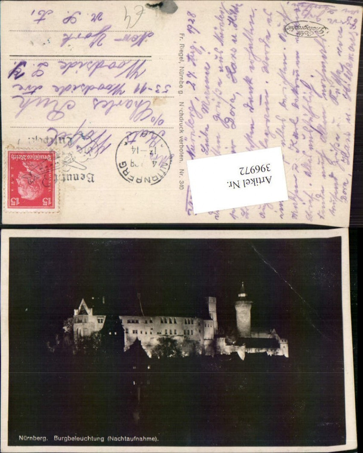 396972,Nürnberg Burg Burgbeleuchtung Nachtaufnahme