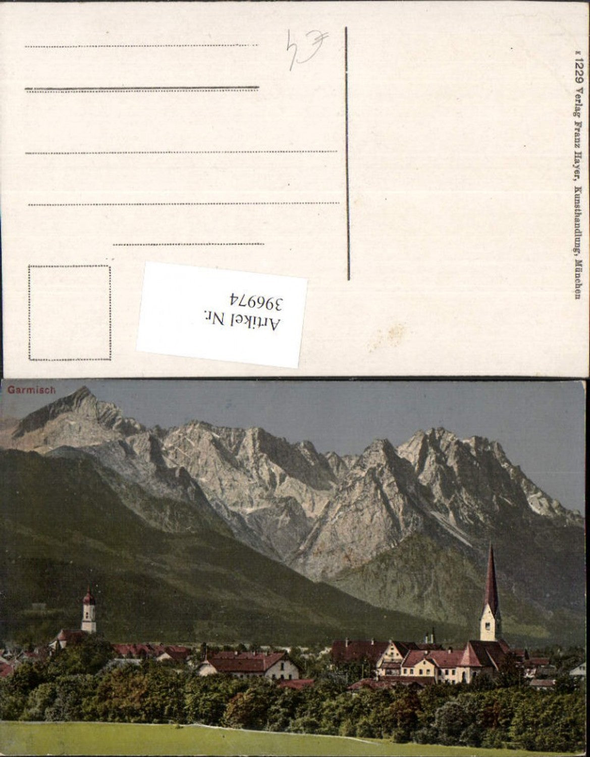 396974,Garmisch Teilansicht Bergkulisse