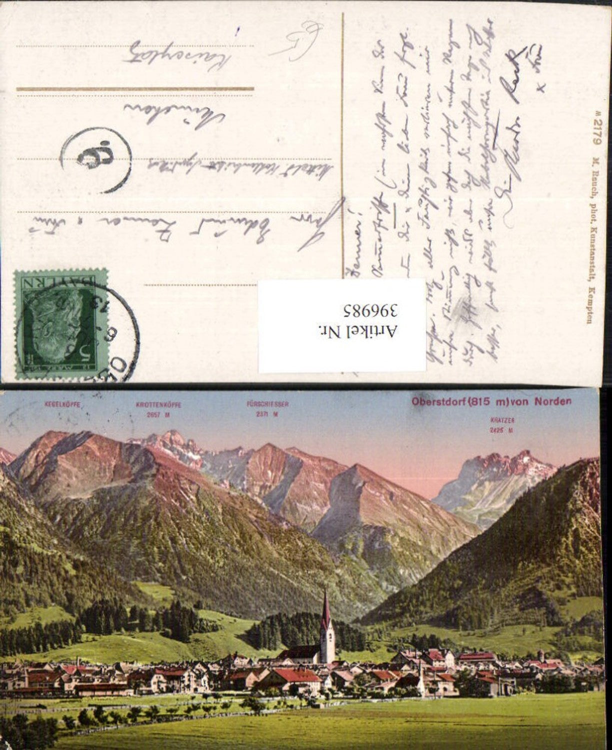 396985,Oberstdorf Totale m. Krottenköpfe Kratzer Bergkulisse