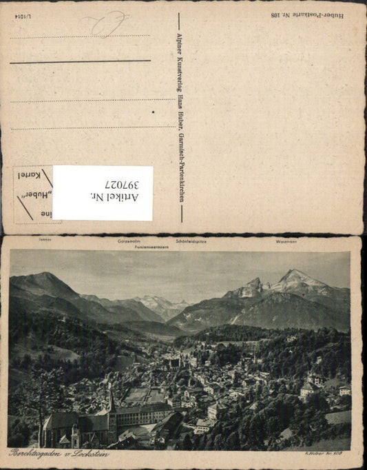 397027,Berchtesgaden Totale vom Lockstein Bergkulisse