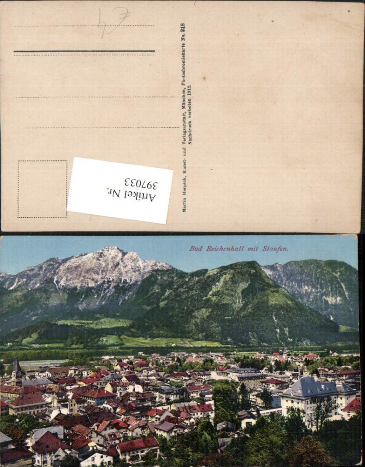 397033,Bad Reichenhall Totale m. Staufen Bergkulisse