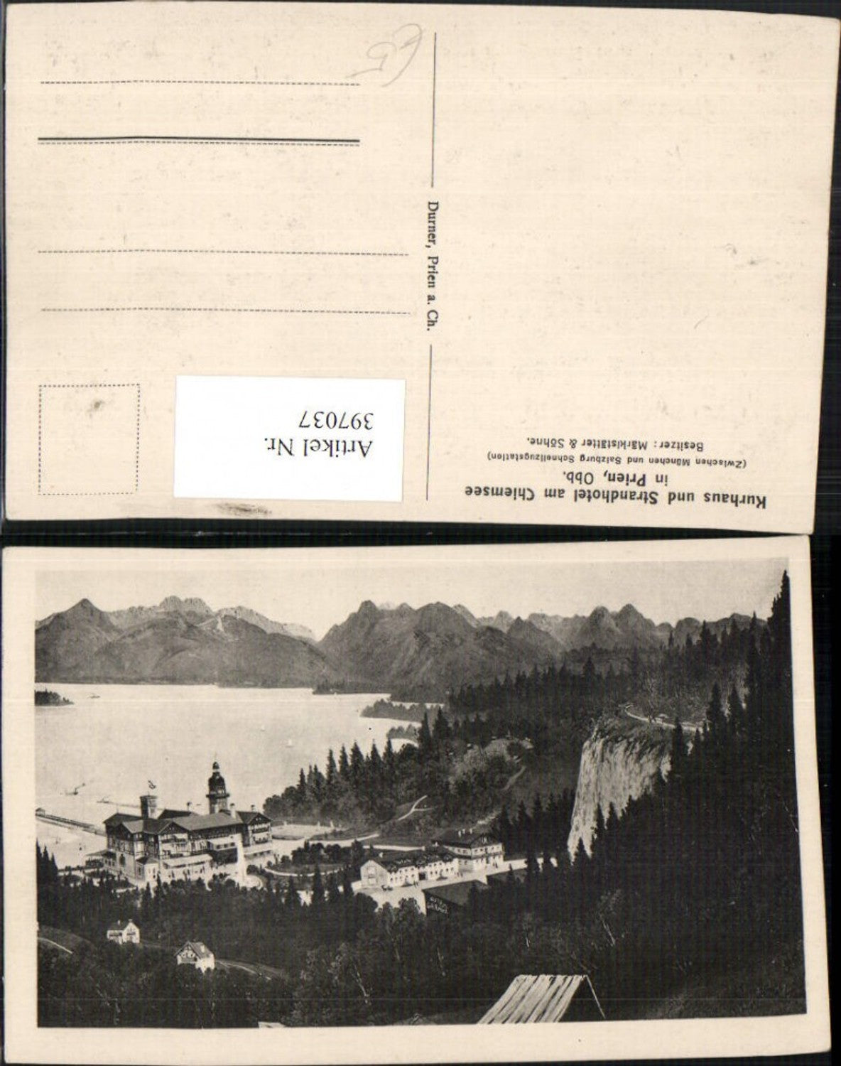 397037,Kurhaus u. Strandhotel am Chiemsee in Prien Bergkulisse