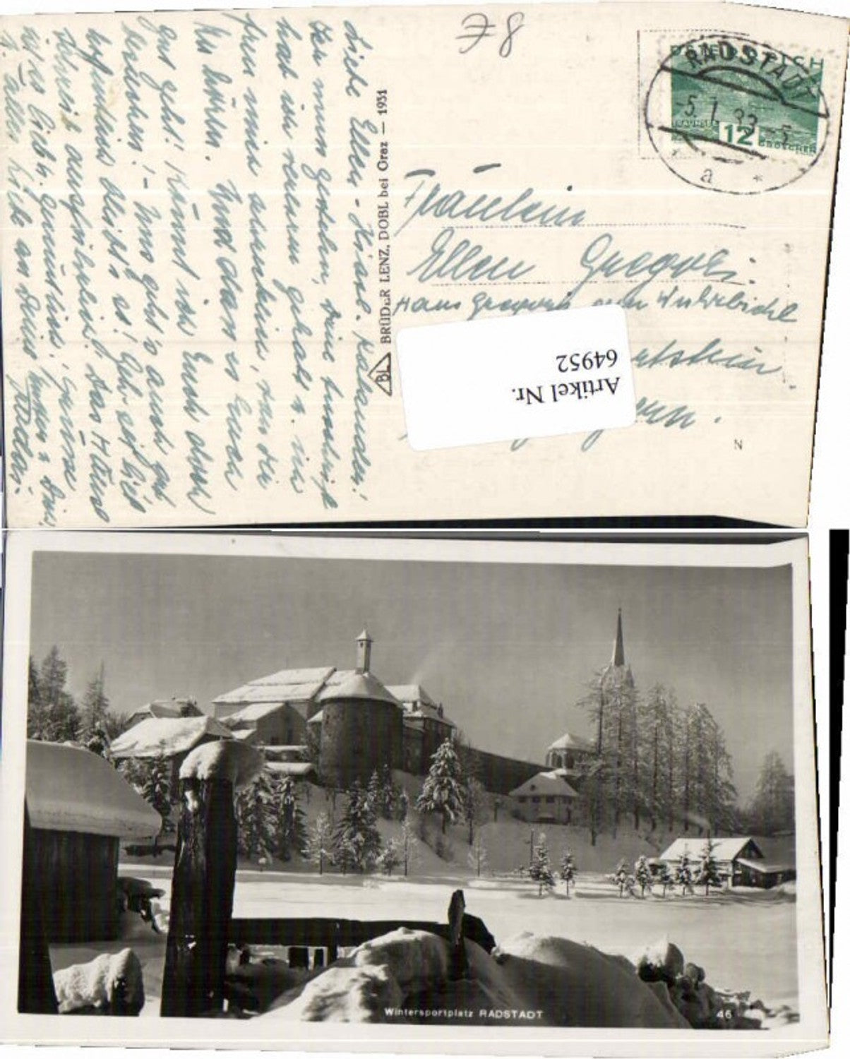Alte Ansichtskarte – Old Postcard