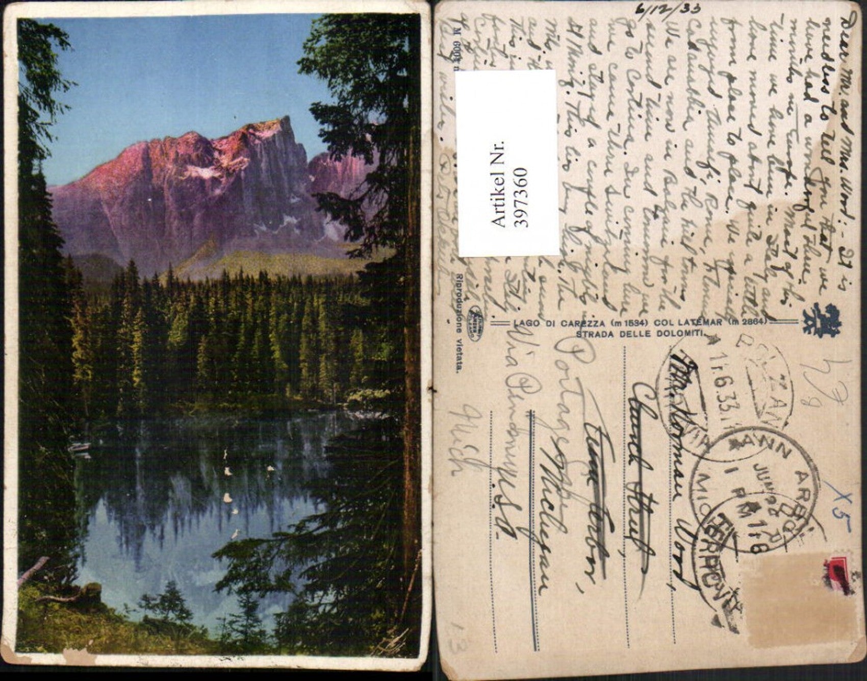 Alte Ansichtskarte – Old Postcard
