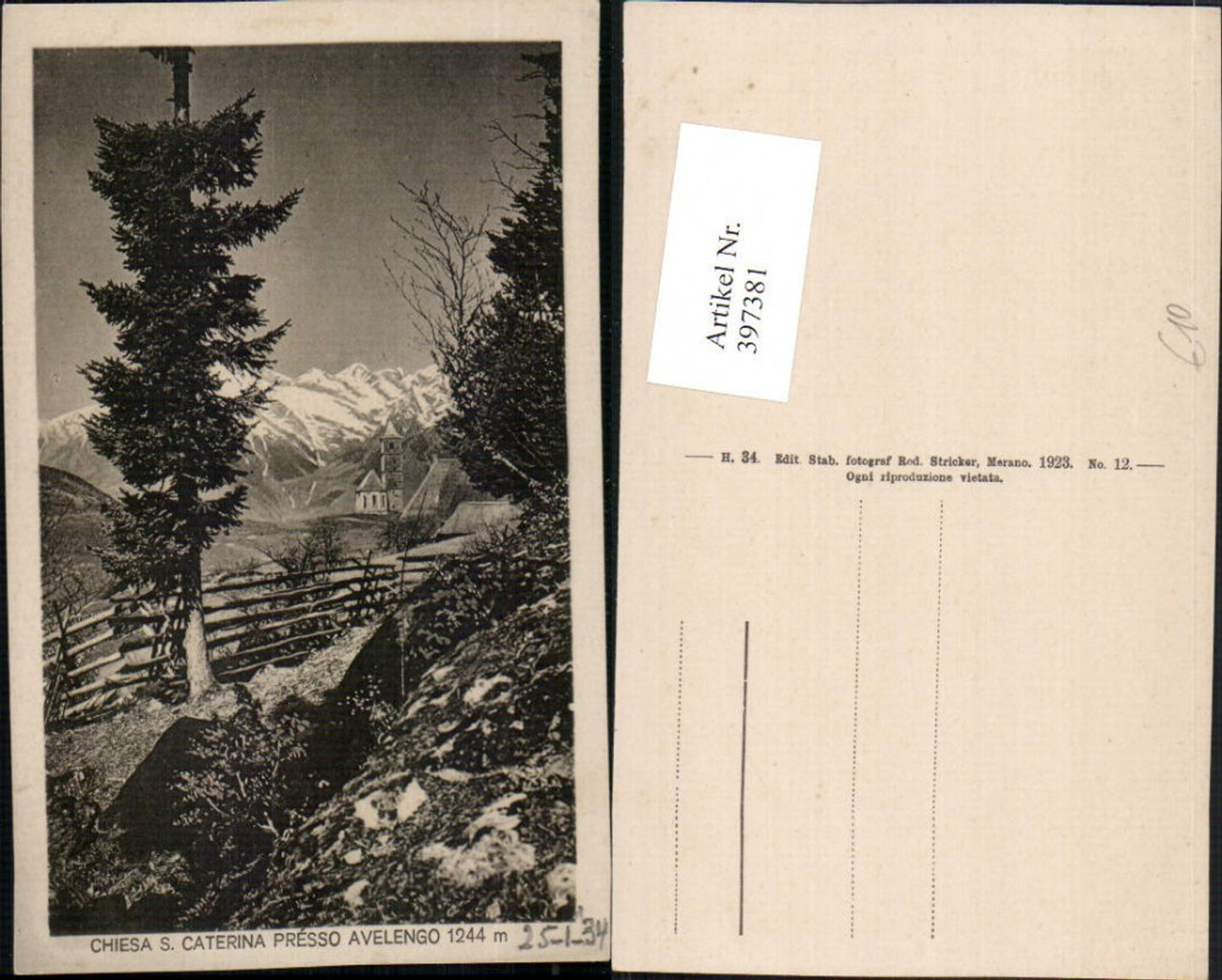 Alte Ansichtskarte – Old Postcard