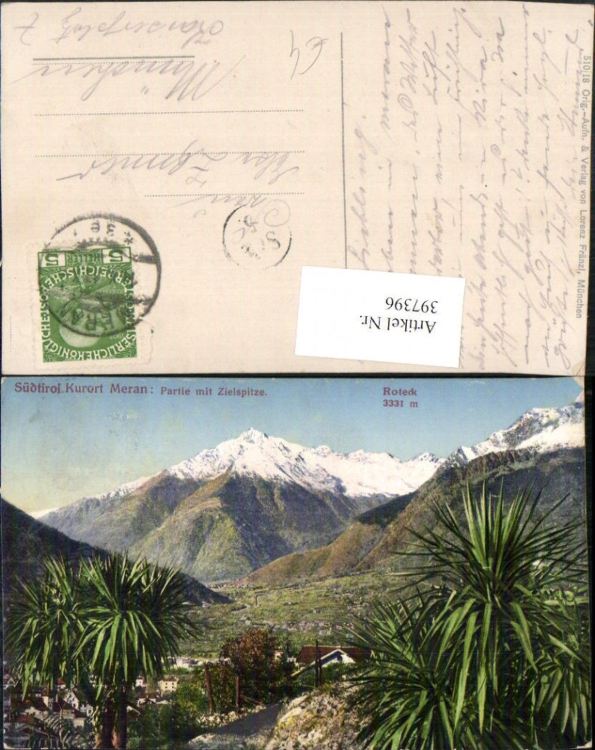 Alte Ansichtskarte – Old Postcard