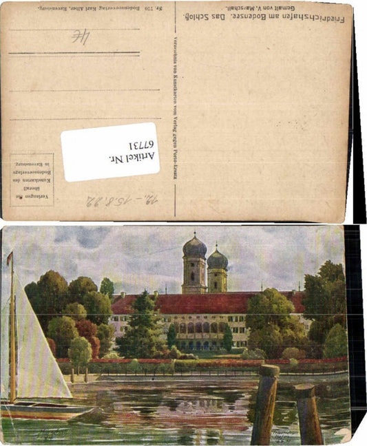 67731,V. Marschall Friedrichshafen am Bodensee Segelboot