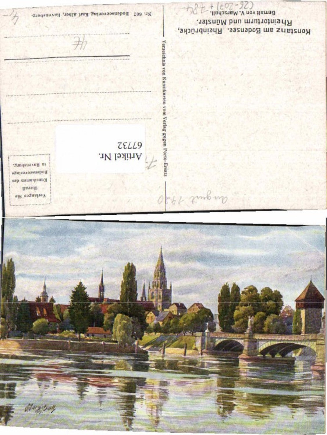67732,V. Marschall Konstanz am Bodensee Rheinbrücke
