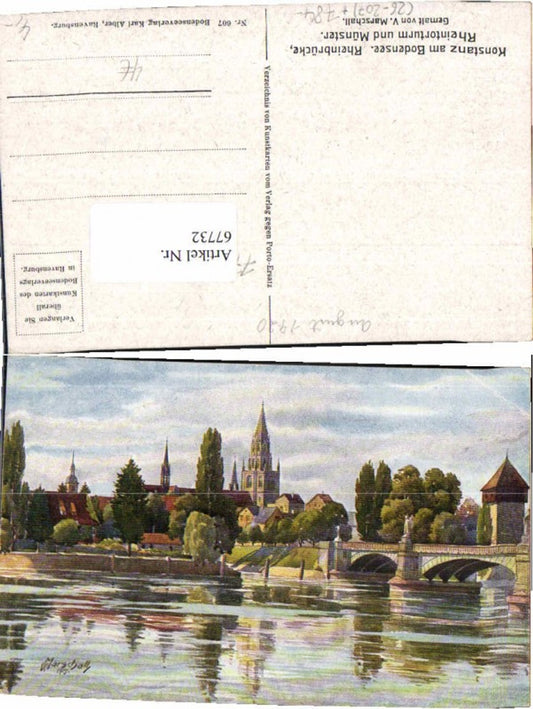 67732,V. Marschall Konstanz am Bodensee Rheinbrücke