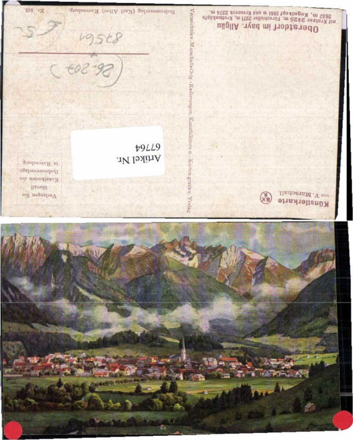 67764,V. Marschall Oberstdorf im Allgäu