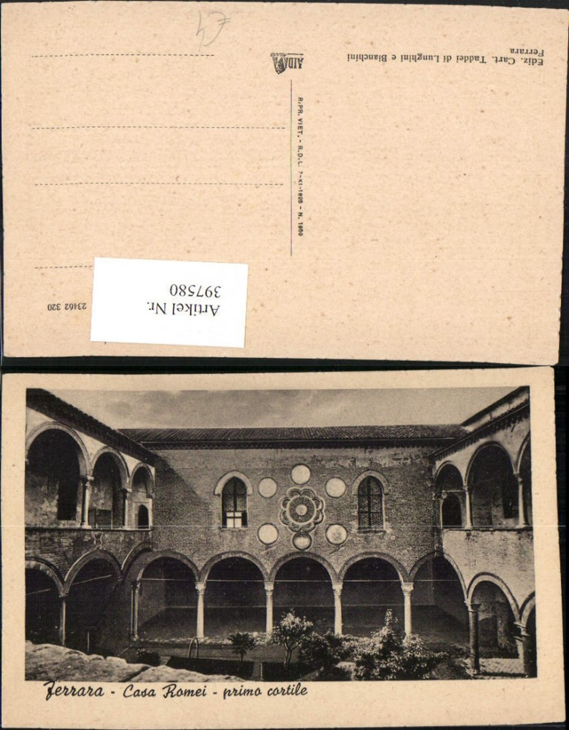 Alte Ansichtskarte – Old Postcard