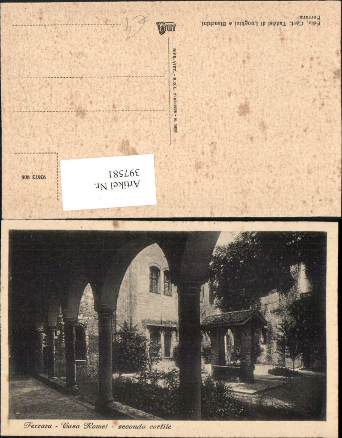 Alte Ansichtskarte – Old Postcard