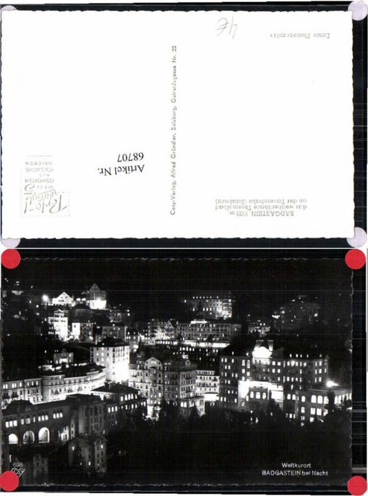 68707,Badgastein bei Nacht pub Cosy 698