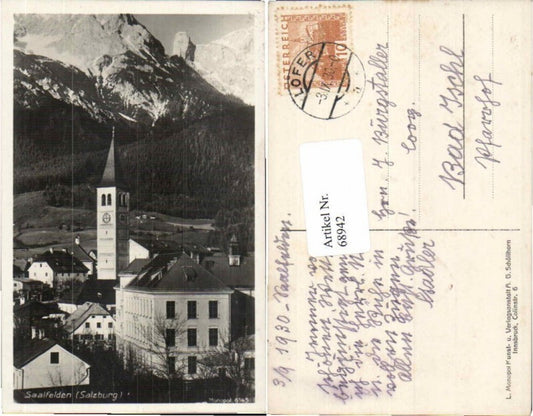 68942,Saalfelden Partie im Ort 1930