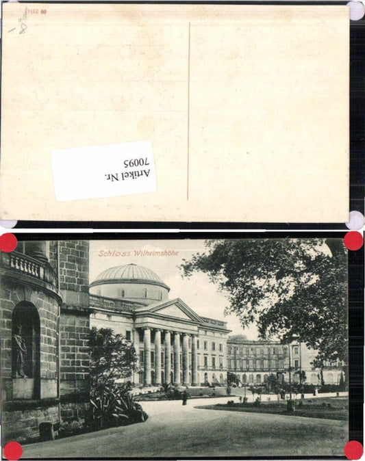 70095,Schloss Wilhelmshöhe Cassel Kassel 1910