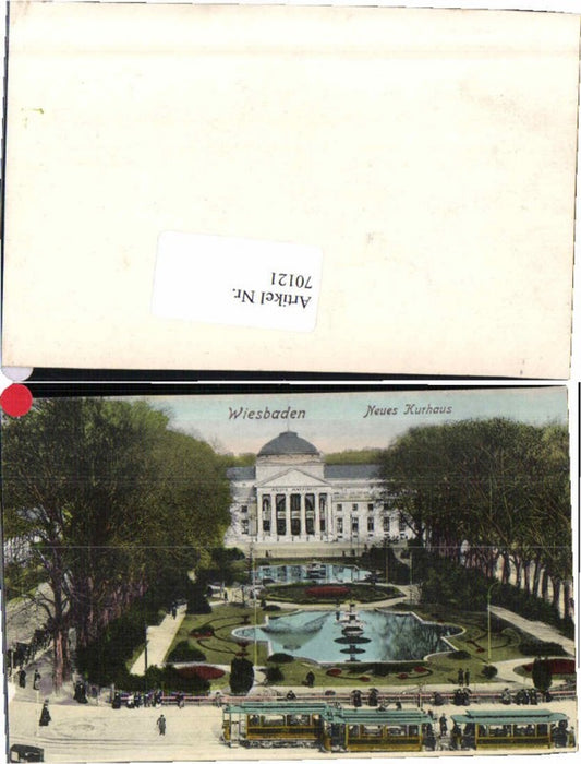 70121,Wiesbaden Neues Kurhaus Strassenbahn