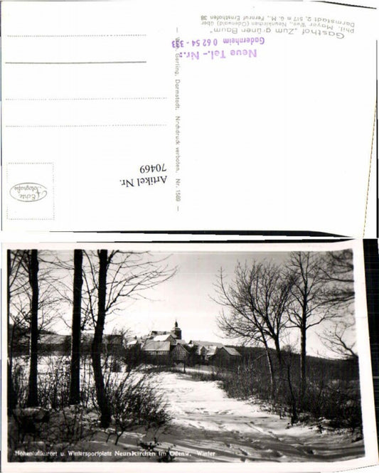 70469, Neunkirchen im Odenwald, Winter town view