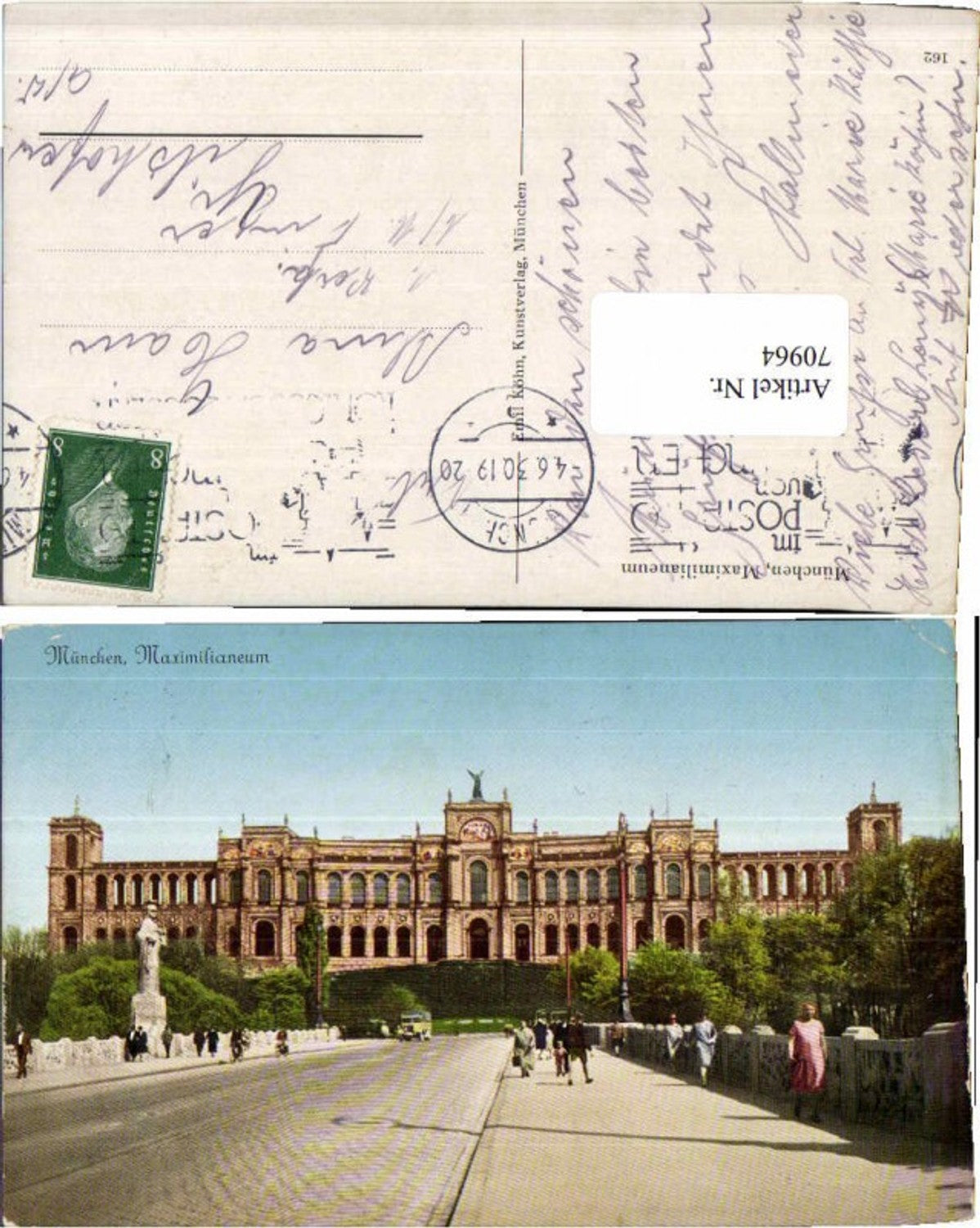 70964,München Maximilaneum Strassenansicht 1930