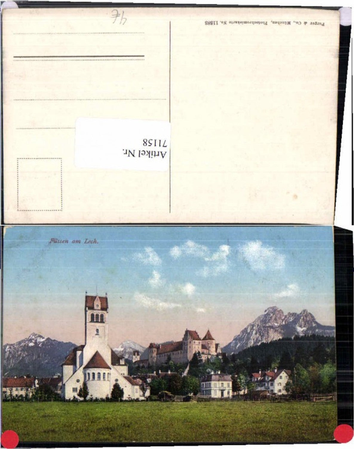 71158,Füssen am Lech Ortsansicht Purger Co 11383