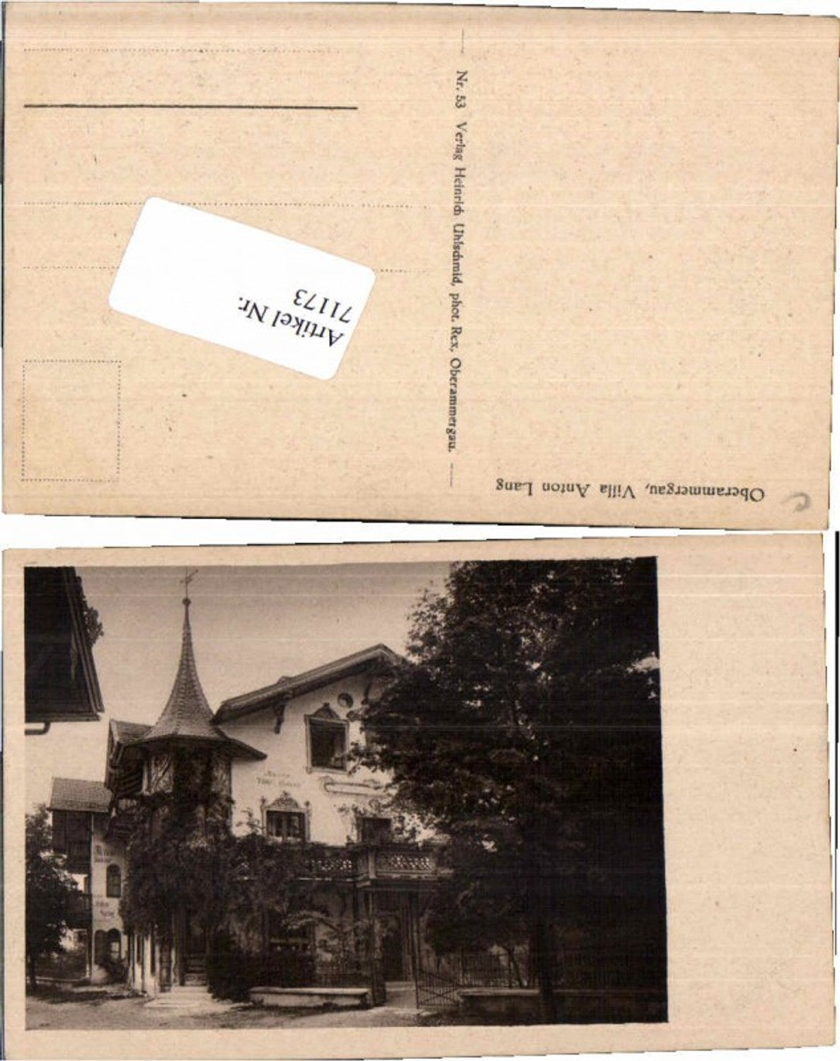 71173,Oberammergau Villa Anton Lang