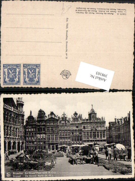 398103,Belgium Bruxelles Brüssel La Grand Place Markt