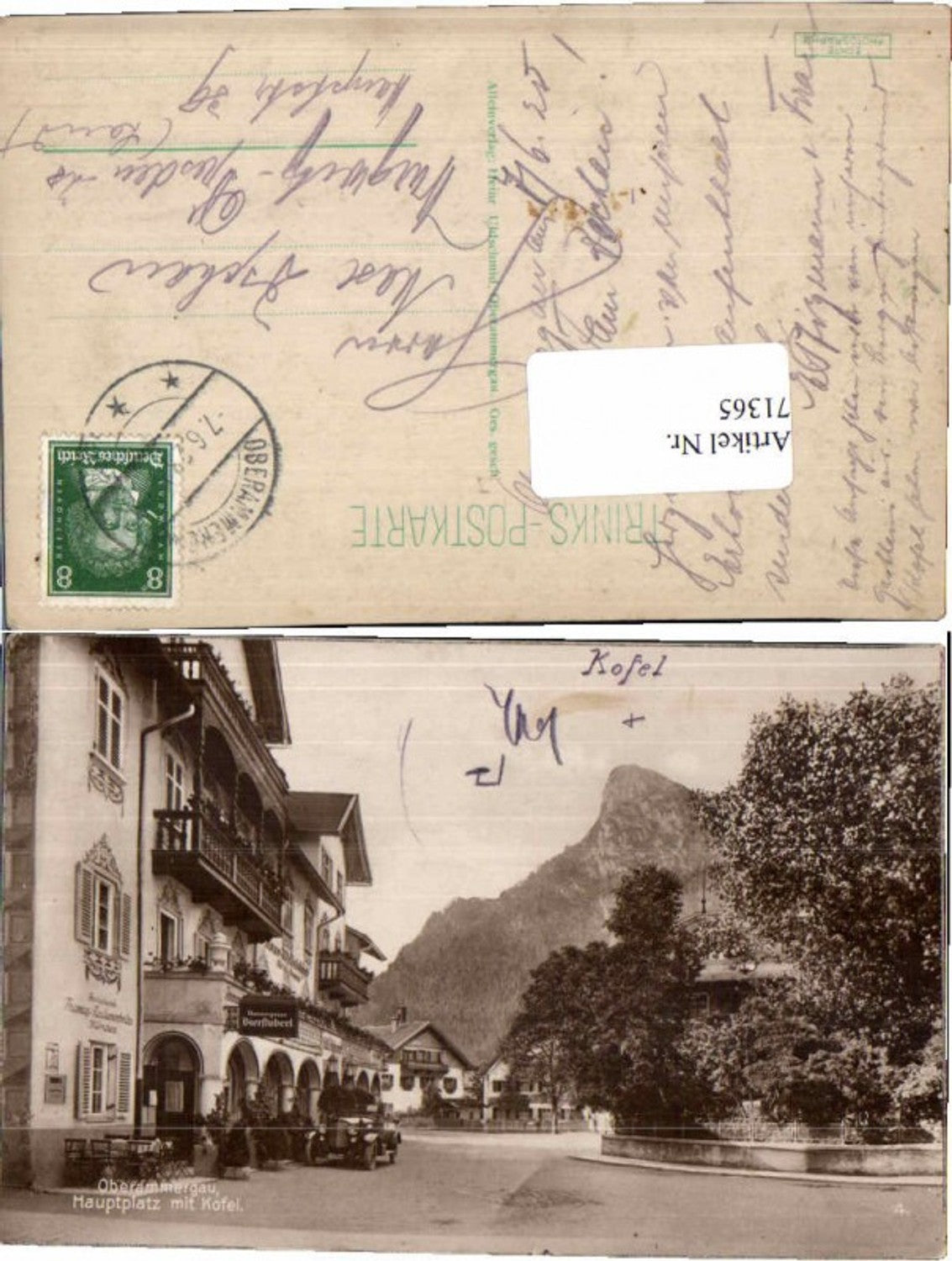 71365,FotoAK Oberammergau Hauptplatz Bierstüberl