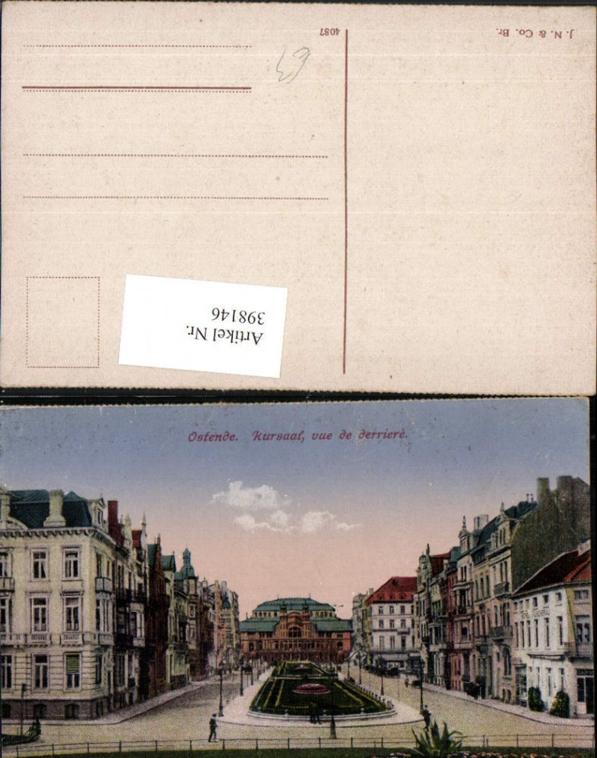 398146, Belgium Ostend Kursaal, rear view, street view
