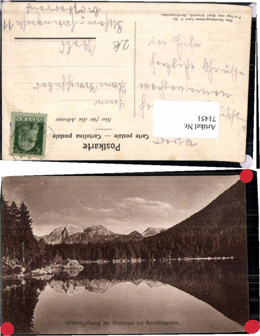 71451,Hintersee bei Bechtesgaden 1925