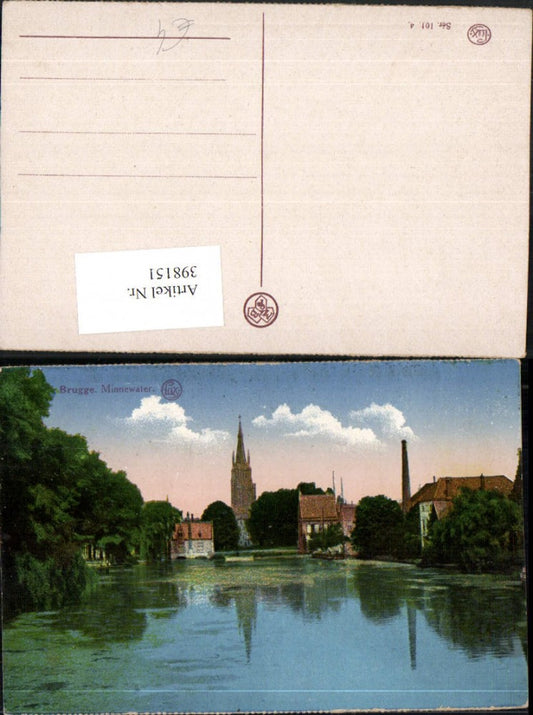 398151,Belgium Bruges Brugge Brügge Minnewater See Kirchenturm