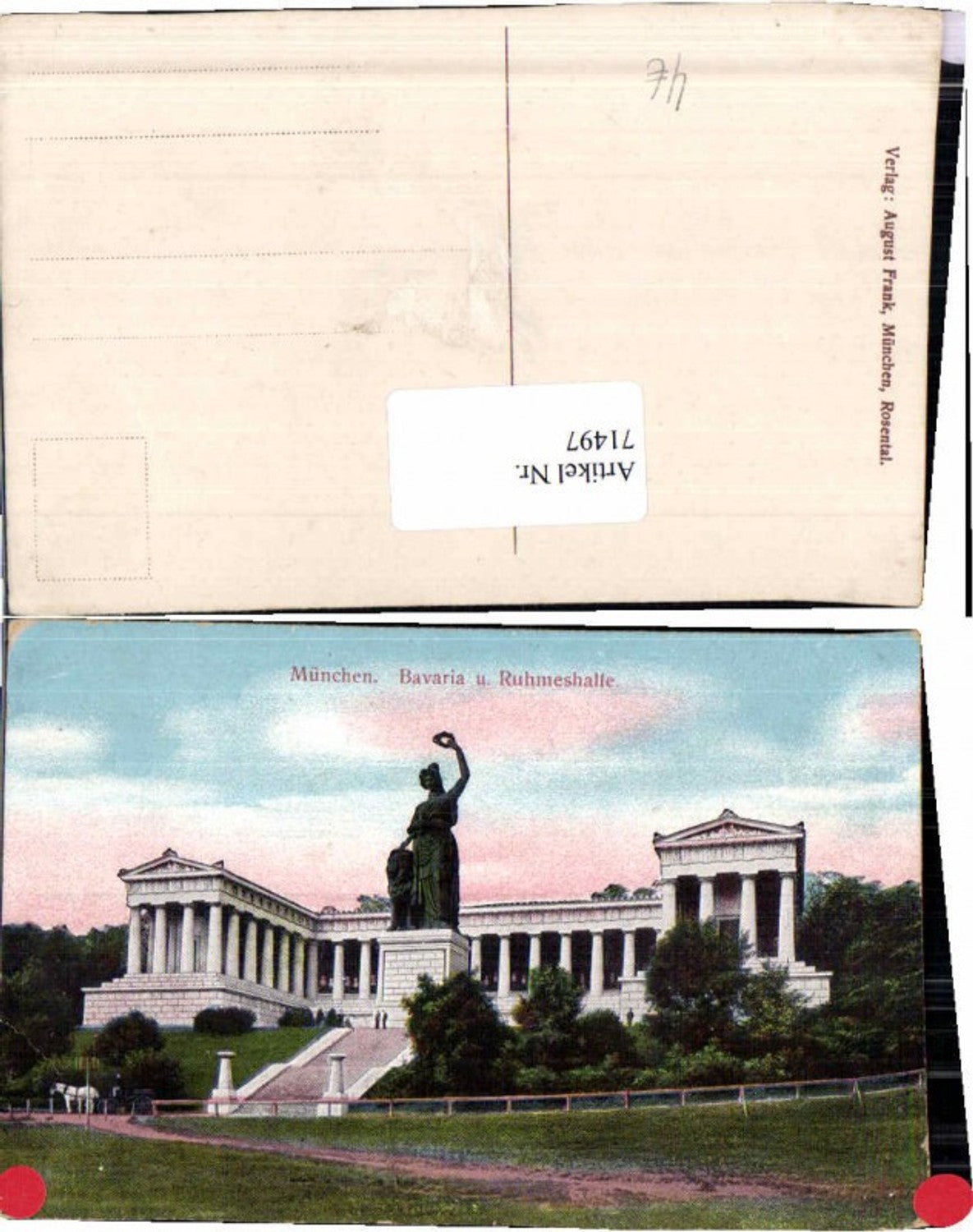 71497,München Bavaria Ruhmeshalle 1915