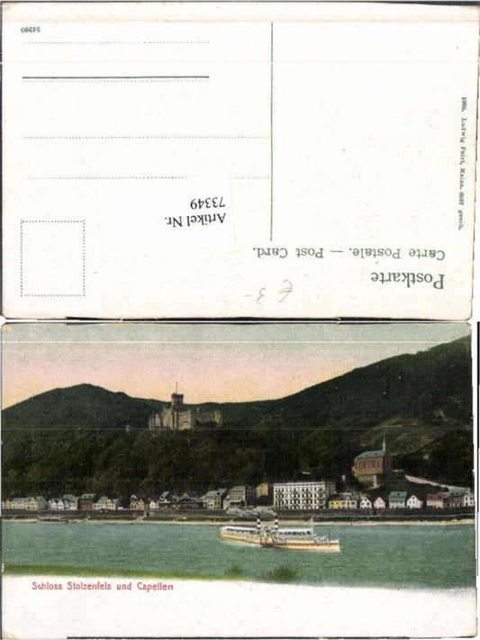 73349,Stolzenfels Capellen Koblenz Dampfer Rhein