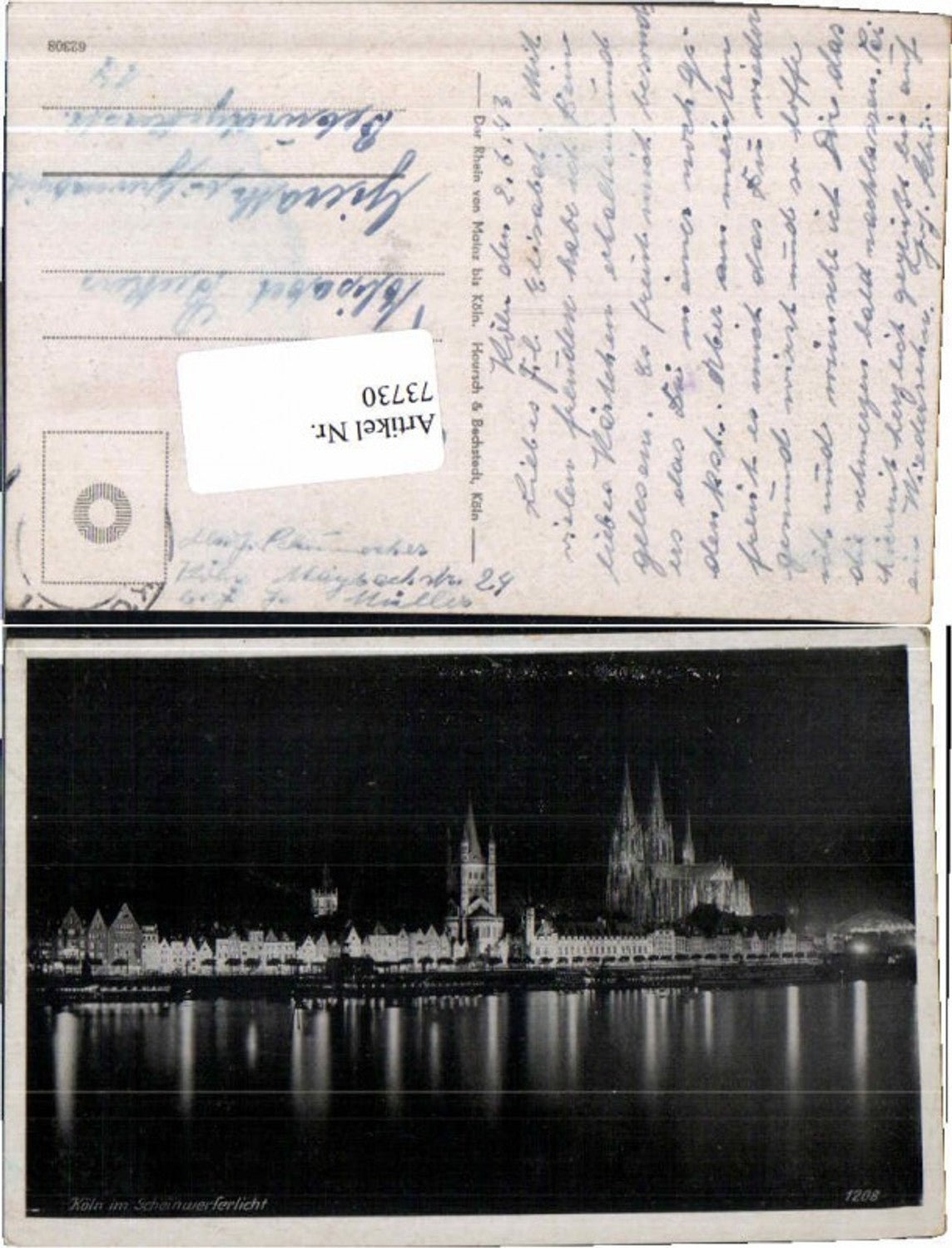 73730,Köln im Scheinwerferlicht bei Nacht