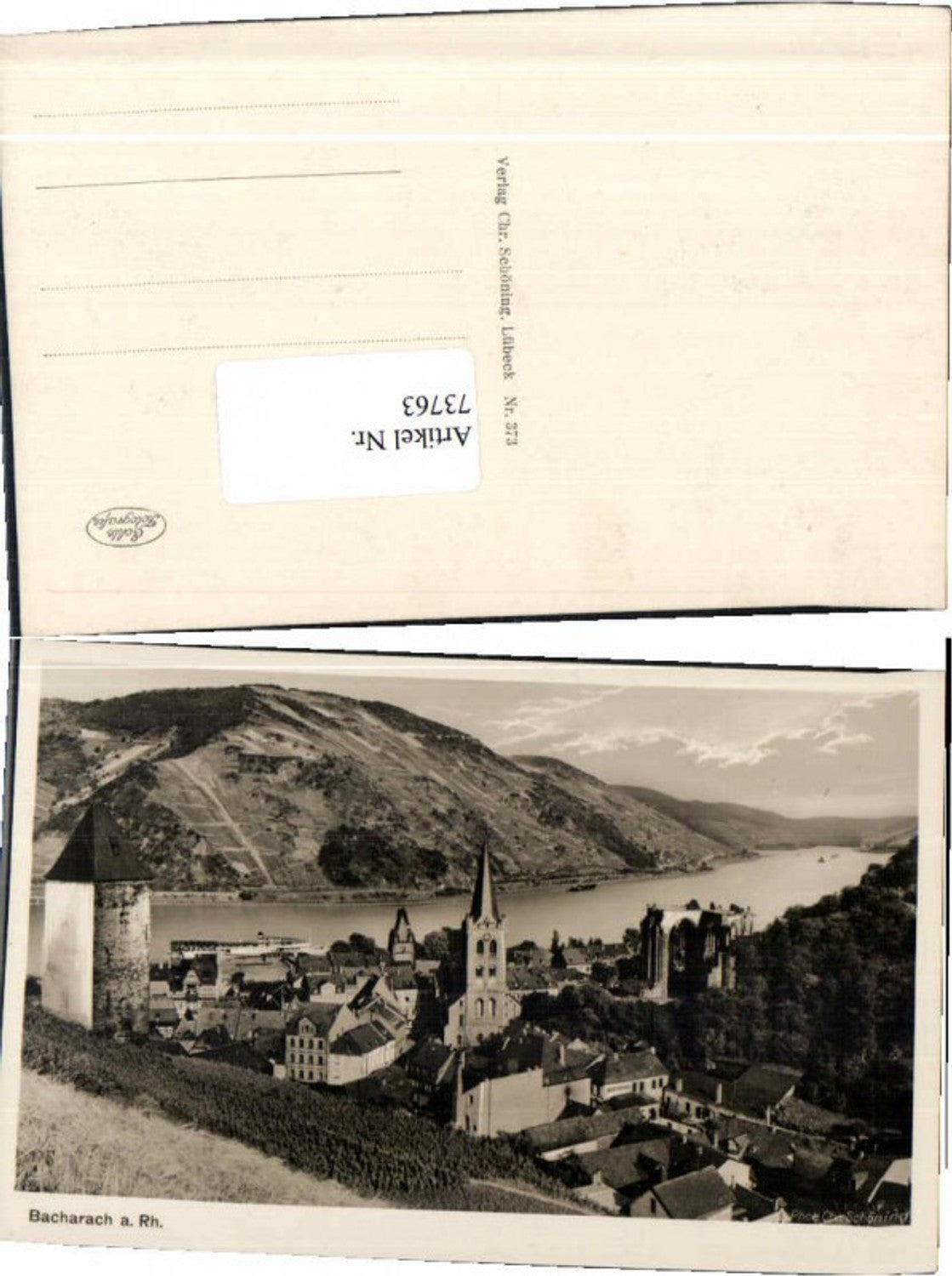 73763,Bacharach am Rhein Totale 1935