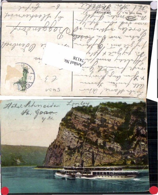 74138,Loreley am Rhein St Goarshausen Dampfer St Goar