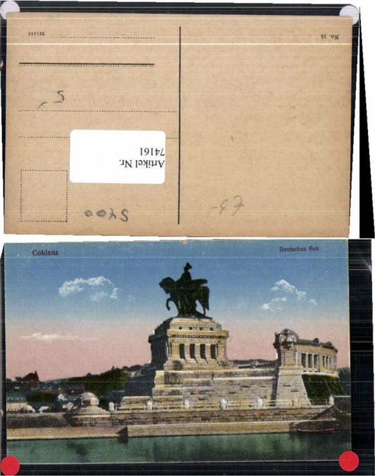 74161,Coblenz Koblenz Rhein deutsches eck denkmal